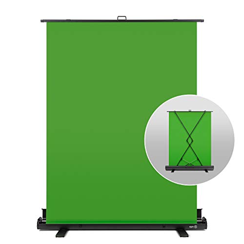 Product Cover Elgato Green Screen - Collapsible chroma key panel for background removal with auto-locking frame, wrinkle-resistant chroma-green fabric, aluminum hard case, ultra-quick setup and breakdown