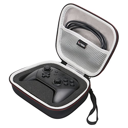 Product Cover LTGEM Hard Case for Nintendo Switch Pro Controller - Travel Protective Carrying Storage Bag