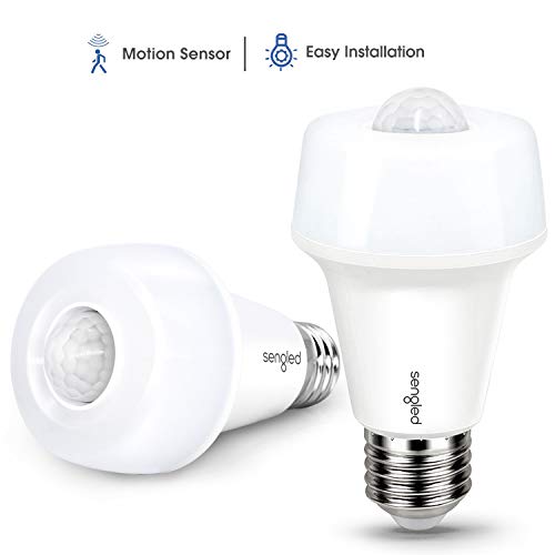 Product Cover Smartsense by Sengled A19-2700K Soft White Indoor LED Light Bulb, Built-in Motion Detector, Dual Mode - 2 Pack