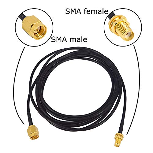 Product Cover YOTENKO HT WiFi Antenna Extension Cable SMA Male to SMA Female Jumper RF Connector Adapter RG174 2M