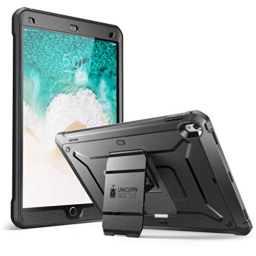 Product Cover SUPCASE iPad Pro 12.9 2017 case, [Heavy Duty] [With Built-in Screen Protector] Unicorn Beetle PRO Series Full-body Rugged Protective Case for Apple iPad Pro 12.9 inch 2017, Not Fit 2018 Version(Black)