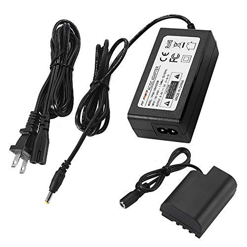 Product Cover FIT-POWER DMW-DCC12 DMW-AC8 AC Power Supply Adapter Charger DC Coupler Kit ( Panasonic BLF-19 Battery Replacement ) for Panasonic DMC-GH3 DMC-GH4 DMC-GH3K DMC-GH4K DC-GH5 DC-G9 Digital Camera