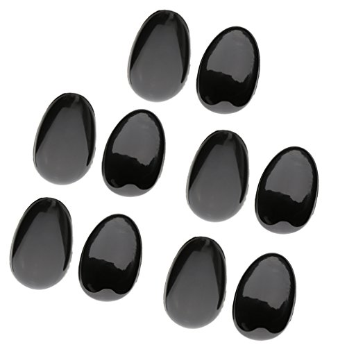 Product Cover MagiDeal 10 Pairs Reusable Hair Dye Ear Covers Colouring Plastic Shield Salon Styling Kit Black