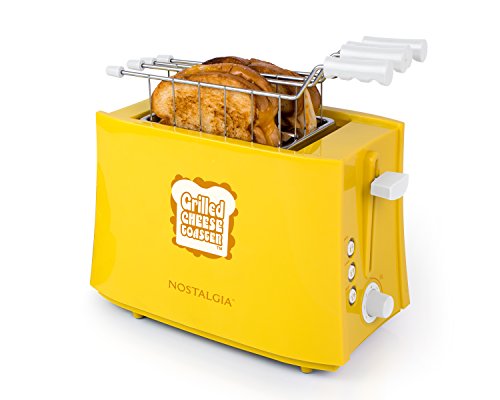 Product Cover Nostalgia TCS2 Grilled Cheese Toaster with Easy-Clean Toaster Baskets and Adjustable Toasting Dial