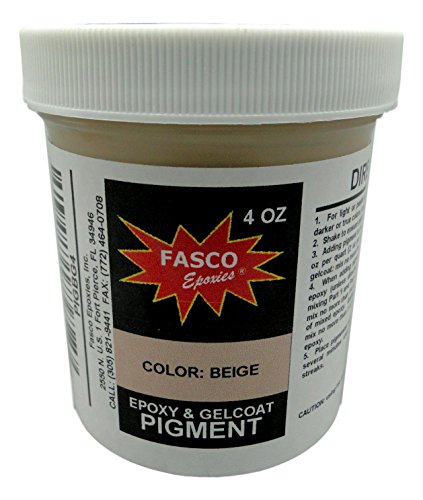 Product Cover Beige Pigment for Epoxy Resin, Gelcoat, Paint - 4 oz