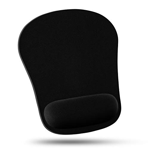 Product Cover Quality Selection Comfortable Wrist Rest Mouse Pad (Black)