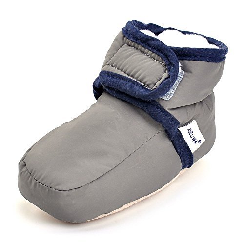 Product Cover Enteer Infant Snow Boots Premium Soft Sole Anti-Slip Warm Winter Prewalker Toddler Boots