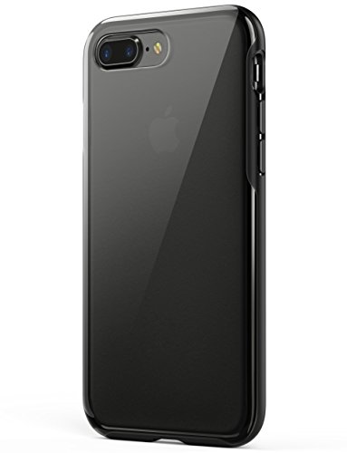 Product Cover iPhone 8 Plus Case, iPhone 7 Plus Case, Anker KARAPAX Ice Case, Semi-Transparent Hard Back and Soft Bumper [Support Wireless Charging] for iPhone 8 Plus (2017) / iPhone 7 Plus (2016) - Black