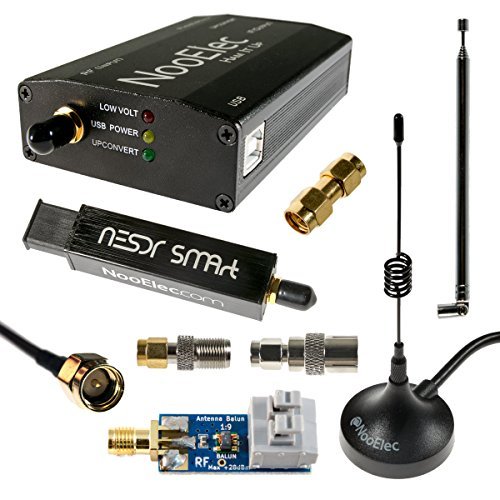 Product Cover Nooelec NESDR Smart HF Bundle: 100kHz-1.7GHz Software Defined Radio Set for HF/UHF/VHF Including RTL-SDR, Assembled Ham It Up Upconverter, Balun, Adapters & Cables
