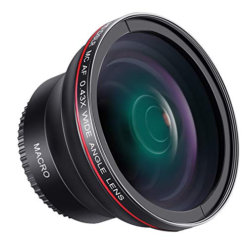 Product Cover Neewer 52MM 0.43x Professional HD Wide Angle Lens (Macro Portion) for NIKON D7100 D7000 D5500 D5300 D5200 D5100 D3300 D3200 D3100 D3000 DSLR Cameras