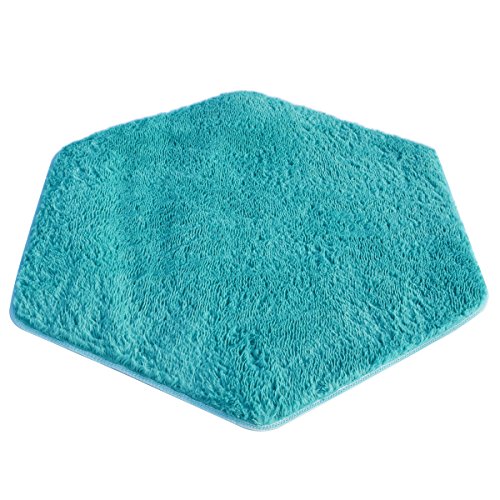 Product Cover WESTLINK Hexagon Rug Pad Mat  for Kids Playhouse Play Tent Soft Coral (Blue)