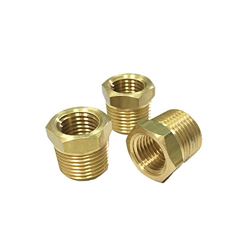 Product Cover Nigo Brass Pipe Fitting, Hex Bushing (3 Pack, 3/8