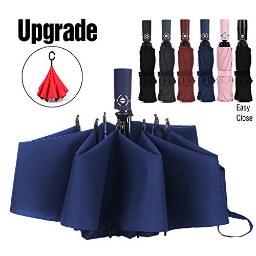 Product Cover Umbrella Windproof Travel Umbrella Compact Folding Reverse Umbrella,LANBRELLA