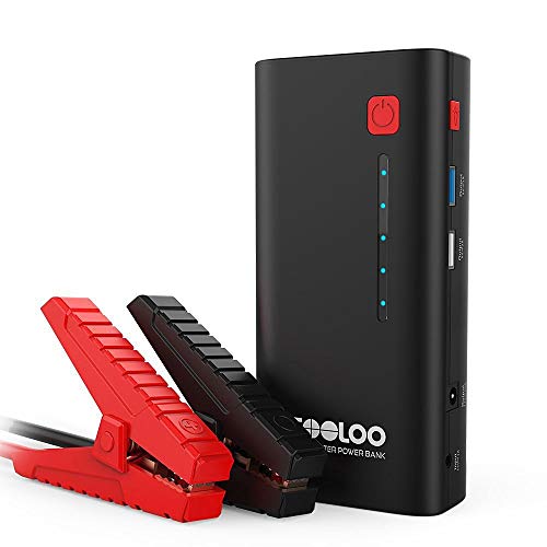Product Cover GOOLOO 800A Peak 18000mAh SuperSafe Car Jump Starter with USB Quick Charge 3.0 (Up to 7.0L Gas or 5.5L Diesel Engine), 12V Portable Power Pack Auto Battery Booster Phone Charger Built-in LED Light