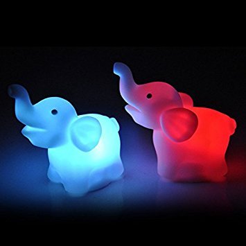 Product Cover Baifeng Elephant Color Changing LED Night Light Lamp Wedding Party Home Decor, One Size