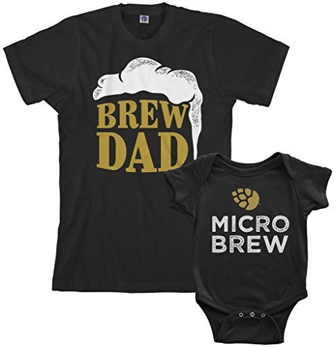 Product Cover Threadrock Brew Dad & Micro Brew Infant Bodysuit & Men's T-Shirt Matching Set
