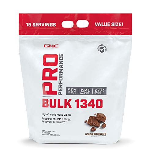 Product Cover GNC Pro Performance Bulk 1340, Double Chocolate, 12 lb(s), Supports Muscle Energy, Recovery and Growth