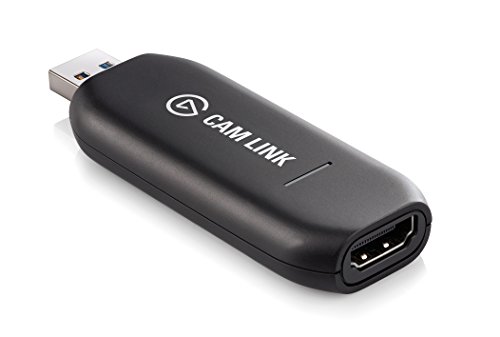 Product Cover Elgato Cam Link - Broadcast Live and Record via DSLR, Camcorder, or Action cam in 1080p60, Compact HDMI Capture Device, USB 3.0