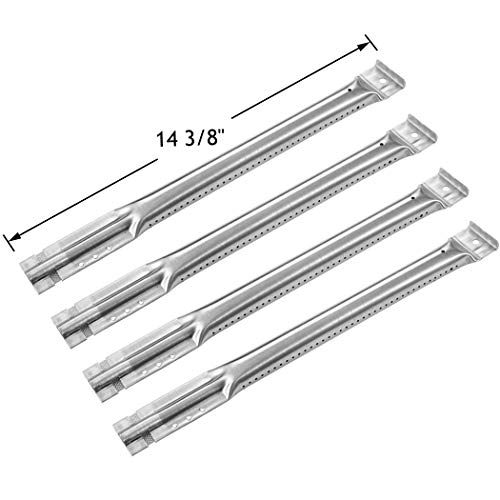 Product Cover YIHAM KB890 Gas Grill Replacement Parts Tube Burner for Charbroil, Kenmore, Members Mark, Master Chef, Nexgrill and Other BBQ Models, 14 3/8 inch, Stainless Steel, Set of 4