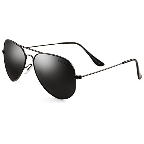 Product Cover grey jack Polarized Classic Aviator Shaped Sunglasses Lightweight Style for Men Women