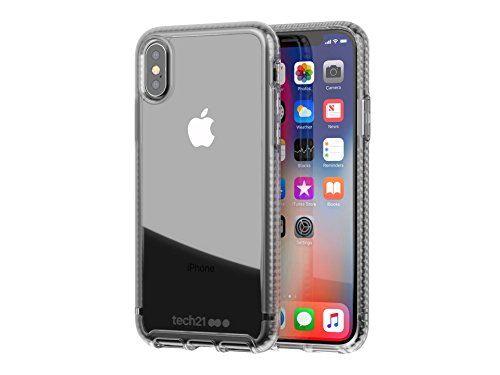 Product Cover tech21 - Phone Case Compatible with Apple iPhone X - Pure Clear - Clear