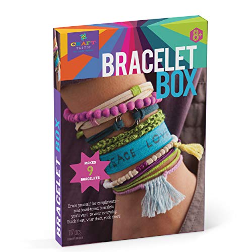 Product Cover Craft-tastic - Bracelet Box - Jewelry Making Craft Kit Includes 9 DIY Bracelets - Jewel Tones Edition