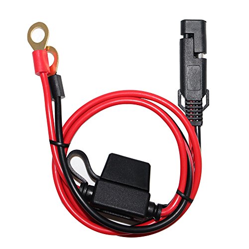 Product Cover SPARKING 2FT SAE To Ring Terminal Harness Quick Connect/Disconnect Ring Terminal Assembly, 10A Fuse(2FT)