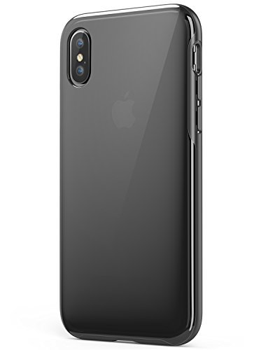 Product Cover Anker iPhone X Case, iPhone 10 Case, KARAPAX Ice Case, Semi-Transparent Hard Back and Soft Bumper [Support Wireless Charging] for Apple 5.8 in iPhone X (2017) - Black