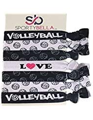 Product Cover infinity collection volleyball hair accessories, volleyball hair ties, no crease volleyball hair elastics set