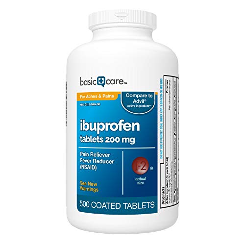 Product Cover Amazon Basic Care Ibuprofen Tablets  500 Count