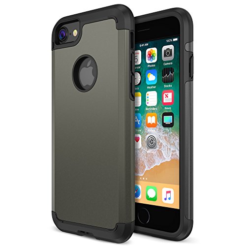 Product Cover iPhone 8 Case, Trianium Protanium Apple iPhone 8 Case (2017) with Heavy Duty Protection/Shock Absorption/Dual Layer TPU + Rigid Back Armor/Scratch Resistant/Reinforced Corner Frame -Gunmetal