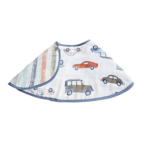 Product Cover Aden by aden + anais Burpy Bib; 100% Cotton Muslin; Soft Absorbent 4 Layers; Multi-Use Burp Cloth and Bib; 22.5 X 11; Single; Hit The Road - Car