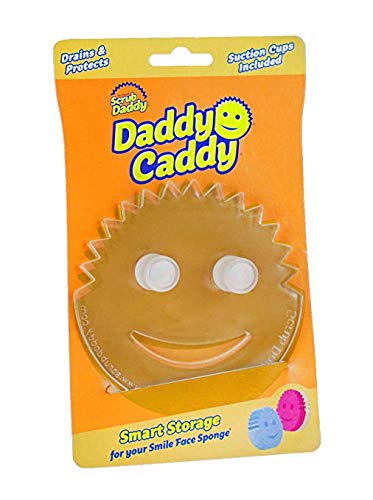 Product Cover Scrub Daddy- Daddy Caddy - Smile Face Sponge Holder With Built in Dual Non-slip Suction Cups for Convenient Storage, Smart Storage, Promotes Drying, Easy to Clean, Dishwasher Safe- 1ct