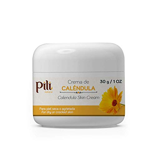 Product Cover Pili Natural Calendula Cream - Moisturizing Cream for Rough, Dry, or Chapped Skin - 1oz - Crema de Calendula