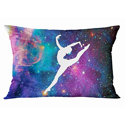 Product Cover Tarolo Home Decor Pillow Cover Case Funny Gymnastic Space Gymnastics Galaxy Milky Way Decorative Pillowcase Rectangle Pillow Covers Cases 20x30 Inches Two Sided Print