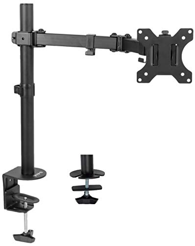 Product Cover VIVO Full Motion Single VESA Computer Monitor Desk Mount Stand with Articulating Double Center Arm Joint | for up to 32 inch Screens (STAND-V101)