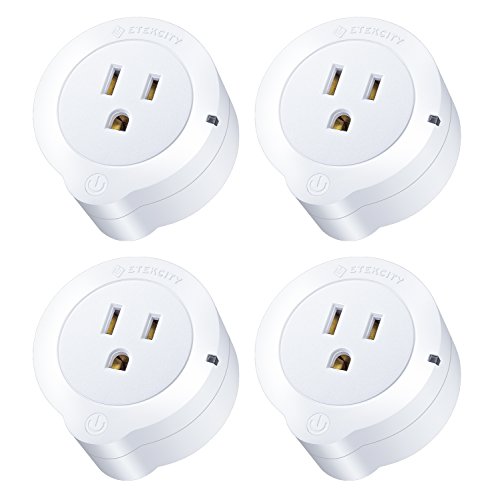 Product Cover Etekcity VeSync Smart Plug, 4 Pack Mini WiFi Outlets, Works with Alexa, Google Home & IFTTT, Remote Control from Anywhere, WiFi Energy Monitoring with Schedule Function, No Hub Required, ETL Listed