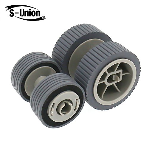 Product Cover S-Union Replacement Scanner Brake and Pick Roller Pickup Roller Set for 6125 6225 6130Z 6230 6140 6240 6120 Fi-6125 Fi-6225 Fi-6130Z Fi-6230 Fi-6140 Fi-6240 Fi-6120 Part NO: PA03540-0001