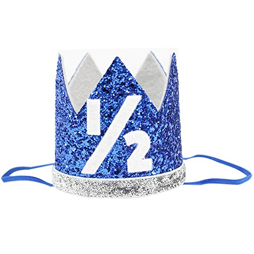 Product Cover Half Baby Boy Birthday Crown Headband 1/2 Prince Party Hat Hairband Photo Prop