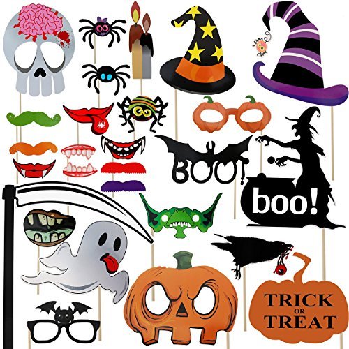 Product Cover Halloween Photo Booth Props 27 Pcs for Halloween Decorations