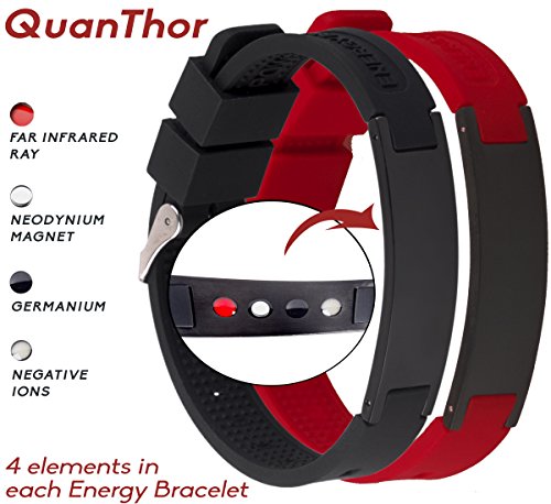 Product Cover Anti EMF Radiation Protection Bracelet 4 in 1 | Negative Ions 1200, Germanium, Far Infrared and Neodymium Magnet 1500 Gauss | Arthritis Pain.Carpal Tunnel.Strengthen Immunity.Migraines