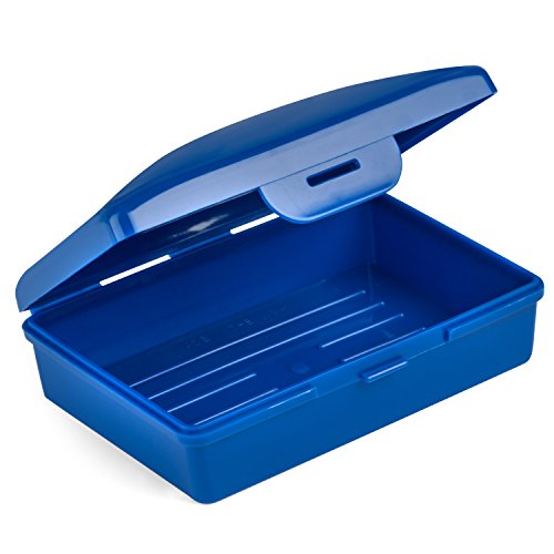 Product Cover Hugging Tree Hill Soap Box Dish - Cobalt Blue - Container Perfect for Cosmetics, Travel, Camp, and Storage. Made in USA! 4 x 2.5 x 1.5 in. (Blue)
