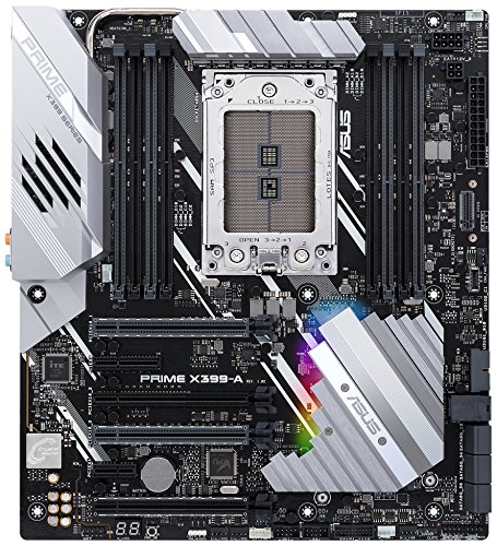 Product Cover ASUS PRIME X399-A AMD Threadripper TR4 DDR4 M.2 U.2 X 399 EATX HEDT Motherboard with USB 3.1 Gen2, AURA Sync RGB Lighting and 3D Printing Mounts