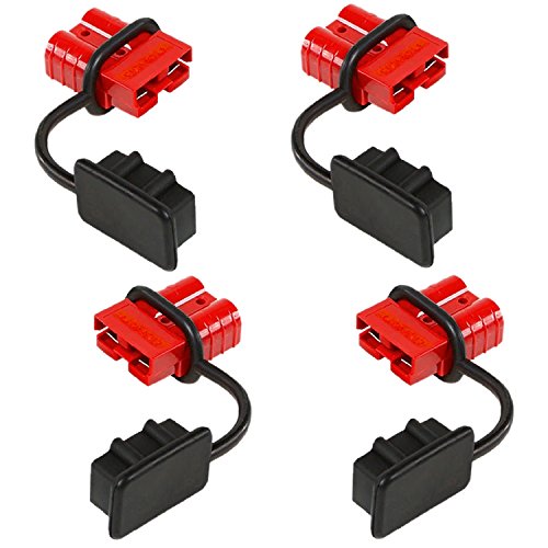 Product Cover Orion Motor Tech 4 Pcs 6-8 Gauge Battery Quick Connect Disconnect Wire Harness Plug Kit for Recovery Winch or Trailer, 12-36V DC, 50A (4 Pcs)