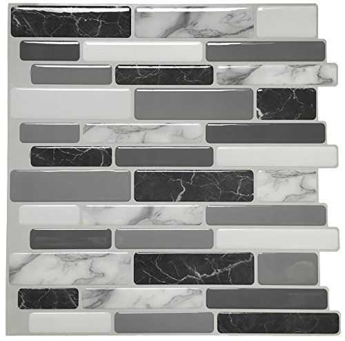 Product Cover Art3d Peel and Stick Wall Tile for Kitchen Backsplash, 12