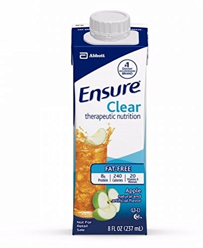 Product Cover Ensure Clear Apple, 8 Ounce Recloseable Carton, Abbott 64903 - One Carton