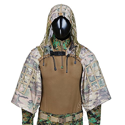 Product Cover Tactical Sniper Ghillie Base Camouflage Hunting Military Ghillie Suit Foundation CP Multicam