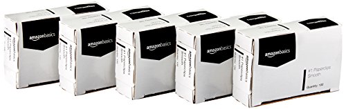 Product Cover AmazonBasics No. 1 Paper Clips, Smooth, 100 Clip per Box, 10-Pack