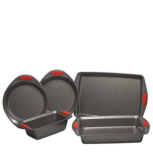 Product Cover Rachael Ray Yum-o! Nonstick Oven Lovin' Bakeware Set, 5-Piece Set, Red