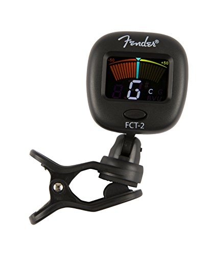 Product Cover Fender FT-2 Pro Clip on Tuner with Colored Screen for Acoustic Guitar, Electric Guitar, Bass, Mandolin, Violin, Ukulele, Viola, Cello, Mandola, and Banjo